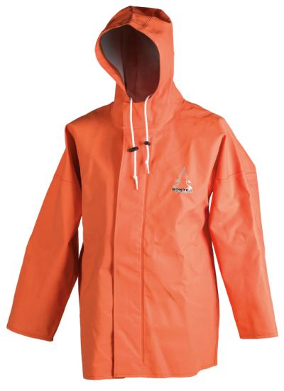 Heavy Duty, regnjakke, orange pvc, str.,  Hovednr.