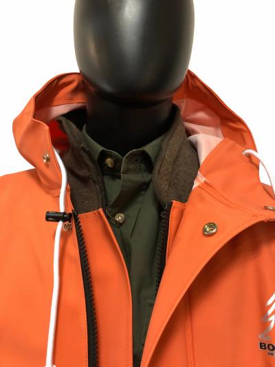 Bontex/Heavy Duty, regnjakke, m/neoprenmanchet, orange, Hov