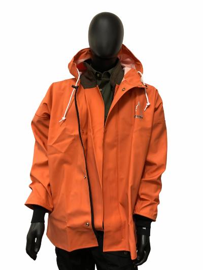 Bontex/Heavy Duty, regnjakke, m/neoprenmanchet, orange, Hov