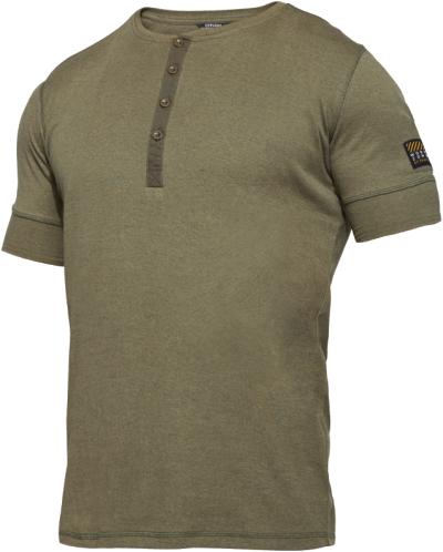 Explore, Grandad T-shirt, kortærmet, ensfarvet sort