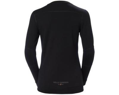 HH Lifa Merino, undertrøje m/rund hals, sort, dame, hovednr.