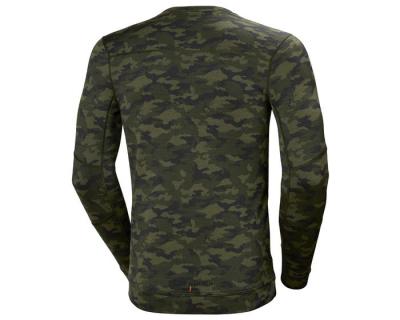 HH Lifa Merino, undertrøje m/rund hals, camo, hovednr