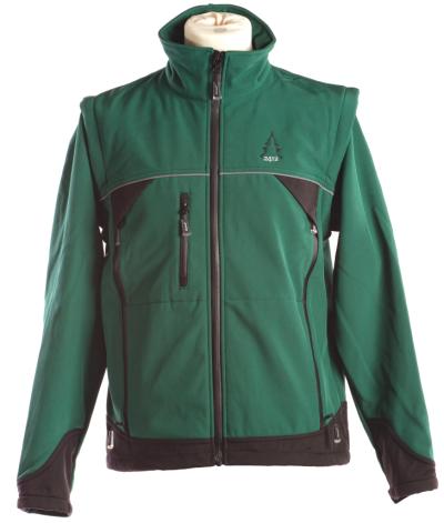 Softshell Elysee jakke XL Grøn/sort