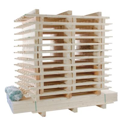 Palletårn Premium med 25  25pl 150 brædder 150 snore 1 bitz.