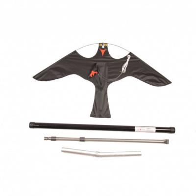 Skræmmedrage 12 m. komplet teleskopstang, jordspyd og drejel
