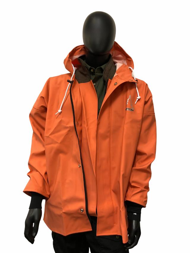 Bontex/Heavy Duty, regnjakke, m/neoprenmanchet, orange, S