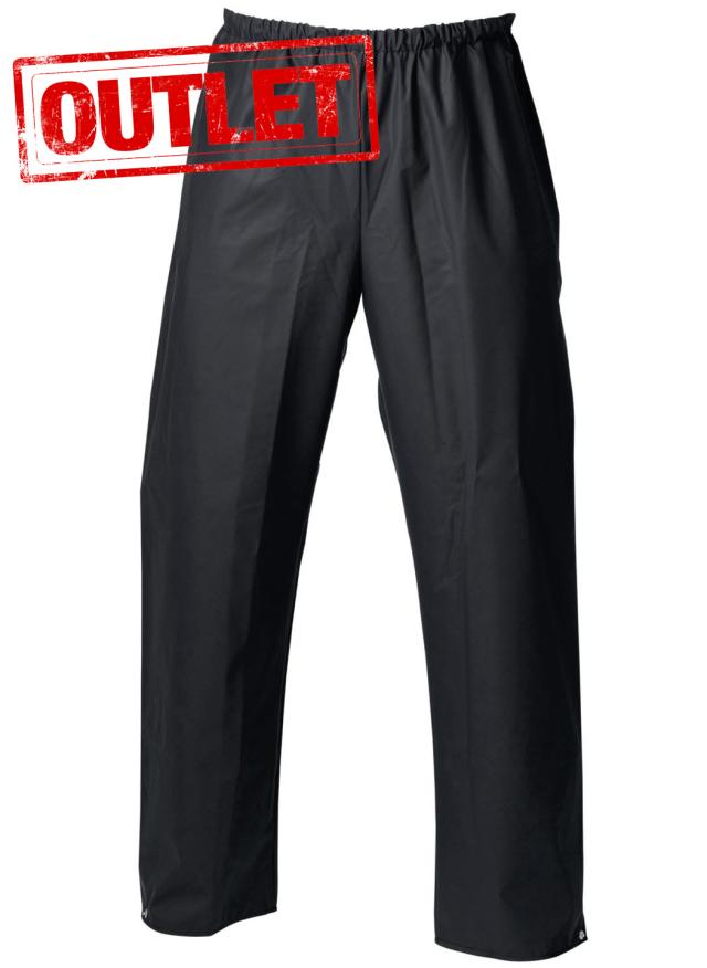 Regnbuks/taljebuks, PU/PVC, sort, str.,  Hovednr.
