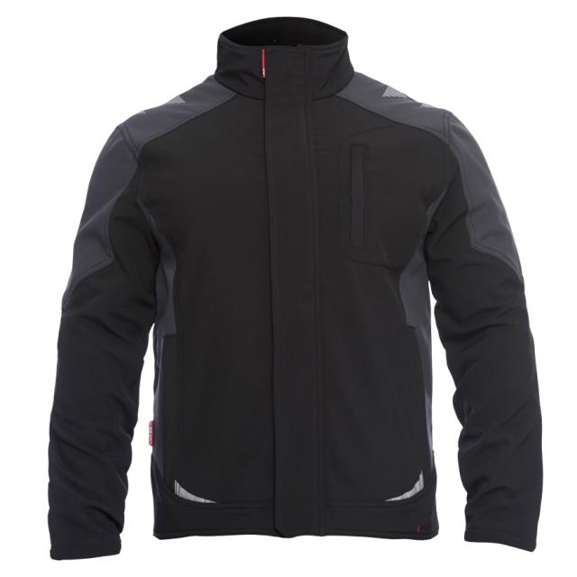Galaxy, softshell-jakke, sort
