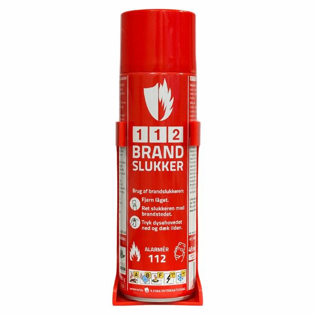 112, Brandslukker, 400ml, med holder