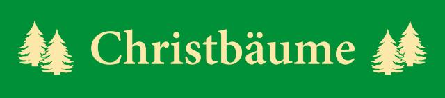 Juletræsbanner  Christbäume 60X285 cm Polyester grøn/beige