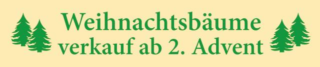 Juletræsbanner  Weihnachtsbäume verkauf ab 60X285 cm Polyest