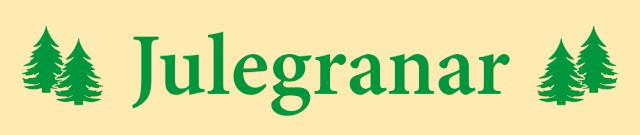 Juletræsbanner  Julgranar (svensk) 60X285 cm Polyester