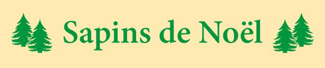 Juletræsbanner  Sapin de Noël 60X285 cm Polyester