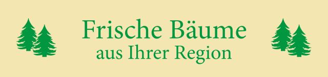 Juletræsbanner Frische Bäume aus Ihrer Region 60X285 cm Pol